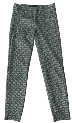 Zara Basic Geometric Print Tapered Ankle Geometric Print Zip Pocket Pants Small • $14