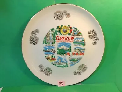 Oregon Pacific Wonderland 9 1/2  Souvenir Wall Plate (Used/EUC) • $24.99