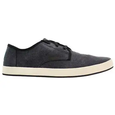 TOMS Paseo Lace Up  Mens Black Sneakers Casual Shoes 10012966 • $17.99