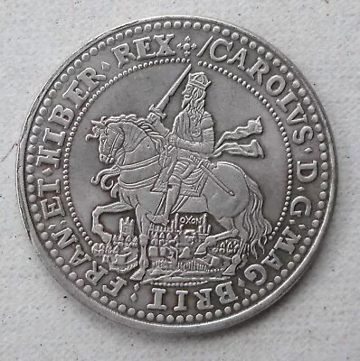 1644 Charles I  Half Crown OXFORD MINT /  RESTRIKE *super Details • £6