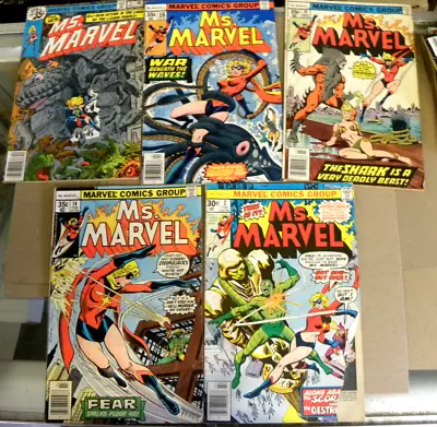 Marvel 1977 5 Issues MS. MARVEL 2 14 Key 15 Key 16 Key 21 Qq • $5.50