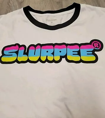 7-Eleven 2023 Edition Merch White Slurpee Graphic Men's T-Shirt XL • $11.50