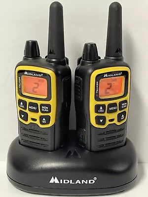 (2) Midland Model T61A Two Way Radio/Walkie Talkie With Charger TESTED & Working • $26.99