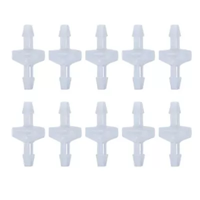 10Pack 1/4inch Plastic Check Valve One Way Barb Hose Inline Non Return For Fuel • $13.34