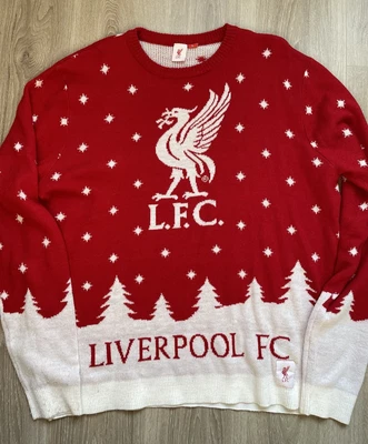 £19.99 • Buy Liverpool FC LFC Knitted Red Christmas Jumper XL Football Official
