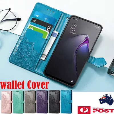 For Oppo A54 A57 A58 A76 A78 A96 A79 Find X5 Lite Wallet Leather Flip Case Cover • $12.19