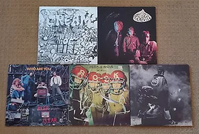 Lot Of 5 Classic Rock Hard Rock Psychedelic Vinyl Record Albums Cream The Who  • $18.50