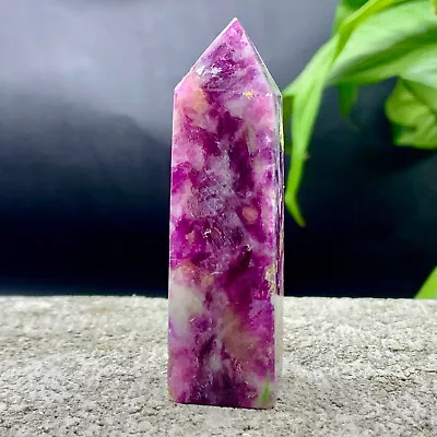 63G Natural Purple Mica Lithium Mica Pointed Stele Specimen • $0.99