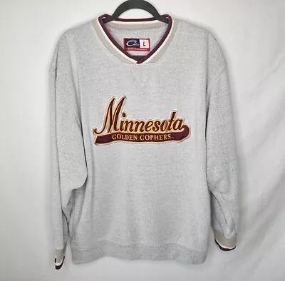 Vintage Cadre University Of Minnesota Golden Gophers Sweatshirt SZ L Embroidered • $29.99