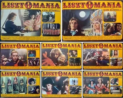 LISZTOMANIA Italian Fotobusta Movie Posters X8 ROGER DALTREY KEN RUSSELL 1975 • £361.58