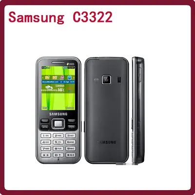 Samsung C3322 Duos La Fleur Dual Sim 2.2  2MP Bluetooth Original Mobile Phone • £64.79