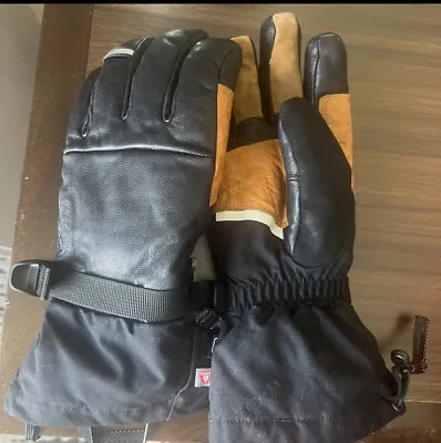 Mountain Hardwear Unisex Boundary Ridge Gore Tex Leather Snow Ski Gloves M EUC • $90