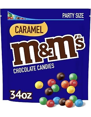 2.2 LBS OF M&M's Caramel Candy.  Party Size.  Chocolate.   EX 3/24. • $18.99