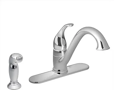 MOEN 7840 Camerist One-Handle Low-Arc Kitchen Faucet W/ Side Spray - Chrome $193 • $63.98