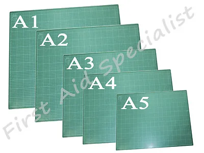 A1 A2 A3 A4 A5 Cutting Mat Printed Grid Lines Craft Board Non Slip • £3.19