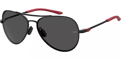 Under Armour Instinct Jr. Kid's Black Aviator Stainless Steel Sunglasses 0BLX IR • $53.91