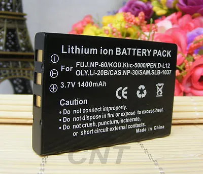 £7.80 • Buy Digital Camera Battery For TOSHIBA CAMILEO S10 H20 P10 P30 H10 NP-60 PDR-BT3
