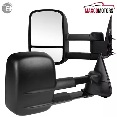 Tow Mirrors Fits 1999-2006 Chevy Silverado GMC Sierra Manual Extend Left+Right • $57.14