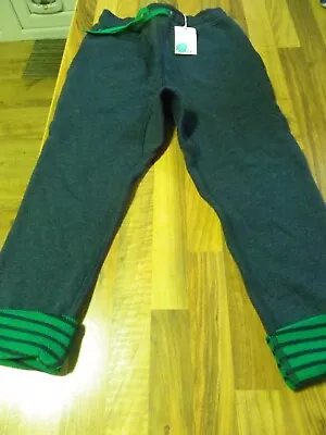 Mini Boden Boys 7 Years Jogging Trousers Blue/ Grey (green Edging) • £11