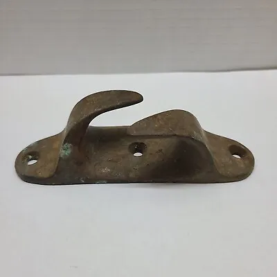 Vtg. 5.5” Boat Cleat Chock Bronze Brass Rope Tie Down Nautical Marine Chock (d3) • $24