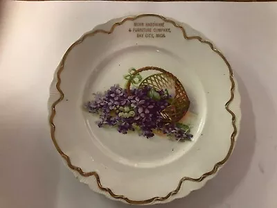 Mohr Hardware & Furniture Souvenir Advertising Plate - Bay City Mich ~ AD90 • $45