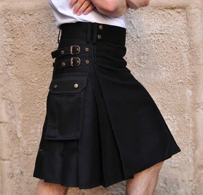 $26.99 • Buy Kilts Men's Utility Kilt For Men Modern Hybrid Cotton & Tartan Kilts Scottish