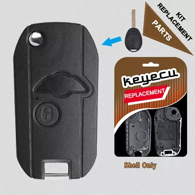 Modified Folding Shell Remote Key Case Fob 2 Button For BMW Mini Cooper 2002-05 • $12.80