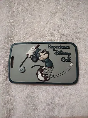 Walt Disney World  Mickey Mouse Golf Bag Tag Vintage 99 Holes Of Golf Rubber • $20