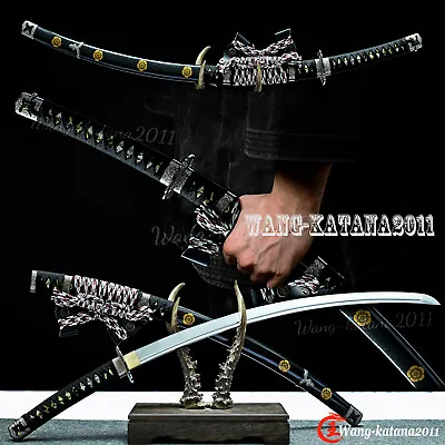 Real Tachi T10 Battle Ready Sharp Katana Large Radian Japanese Samurai Sword • $144