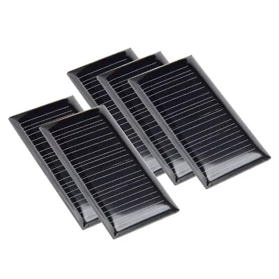 5Pcs 5V 25mA Poly Mini Solar Cell Panel Module DIY For Phone Light Toys Charger • $8.50