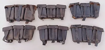 German Wwii Original 98k Leather Front Ammo Pouches • $148