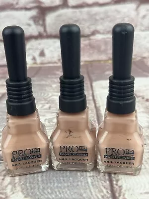 3pk Vintage Rare PRO 10 Nail Polish #52 Khaki .50oz Unique Collectible • $12.89