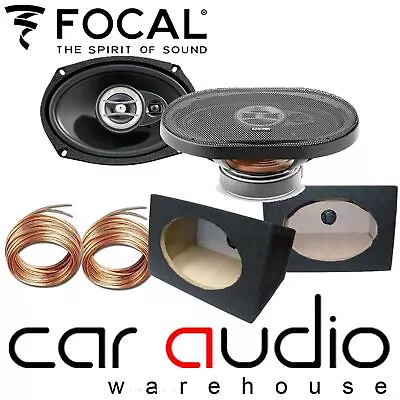 Focal RCX-690 3-Way 6x9  320W Coaxial Car Speakers & 6x9 Black Pod Box (Pair) • £129.99