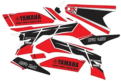 Graphics For 2003-2008 Yamaha YFZ450 YFZ 450 ATV Decals Stickers Retro Red • $105.97