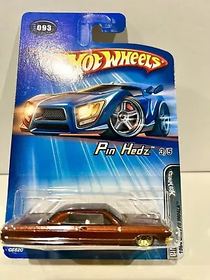 Hot Wheels Faster Than Ever Pin Hedz 1964 Chevy Impala #93 Die Cast 1:64 • $34