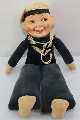 Vintage Norah Wellings Jolly Boy Composite Head Cloth Sailor Doll 10  • $25