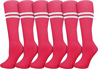 Winterlace Kids Soccer Socks 6 Pairs For Boys Girls Youth Knee High Athletic S • $43.32