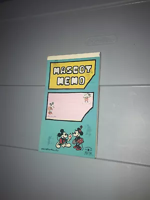 VTG Walt Disney Productions Mascot Memo Notepad Paper Office Stationery Japan • $15