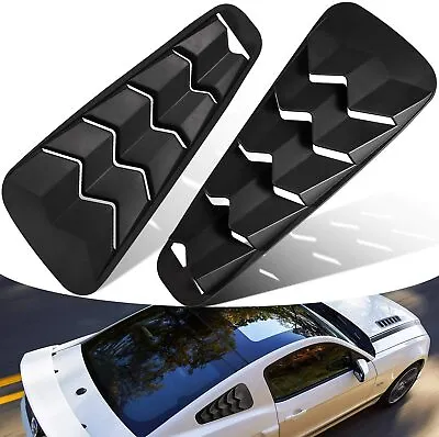 Quarter Side Window Louvers Windshield SunShade Cover For 2005-2014 Ford Mustang • $39.98