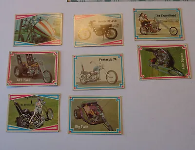 Vintage 1972 Donruss Street Chopper Hot Bike Cards Lot Of 9 No Dupes 18 23 28 • $11.95