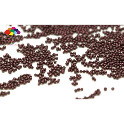 New 100000 Pcs Glass Dark Coffee Micro Beads Small No Hole 0.6-0.8mm Nail Art • $0.99