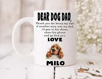 Dog Dad Cocker Spaniel Mug Cup Birthday Christmas Gift Father’s Day Present • £8.99
