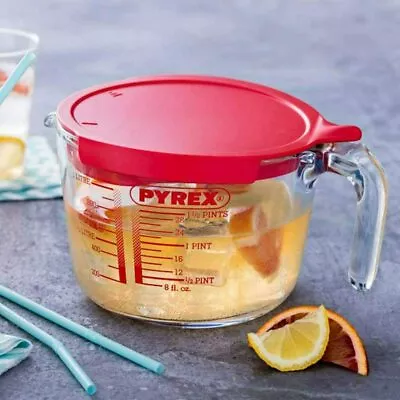 £14.99 • Buy Pyrex Classic Glass Measuring Jug Prep Ware Mixing With Lid High Resistance 1L