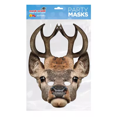 £3.50 • Buy Stag Animal CELEBRITY PARTY MASKS MASK FUNNY STAG CARDBOARD FACE 
