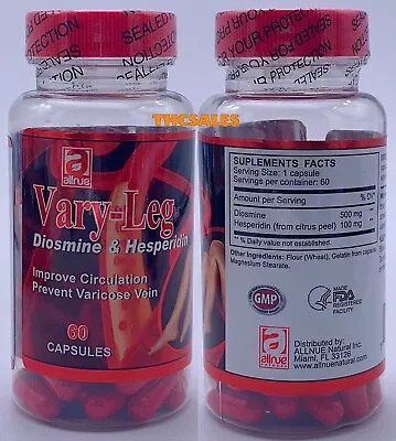 Vary Leg Circulatory Diosmin & Hesperidin Varicose Veins Anti Inflammatory Pills • $14.80