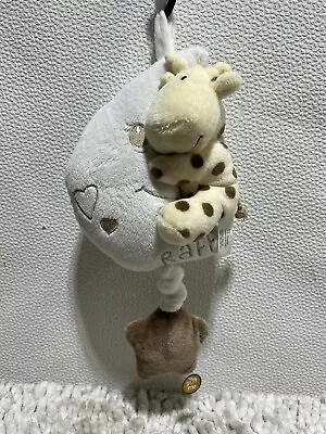 Raff Giraffe Musical Mobile Baby Pull String Comforter Pram Charm Plush Soft Toy • £12