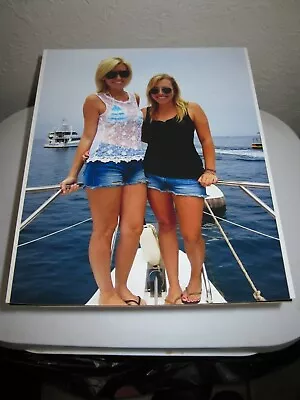 Brittney & Courtney Force Picture Print Color 8 X 10 On Boat • $12.99