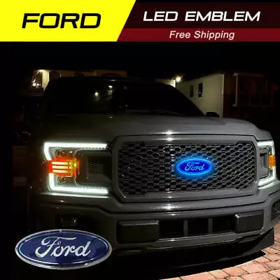 $56.99 • Buy 9 Inch Blue LED Emblems For Ford F150 2005-2014 Truck