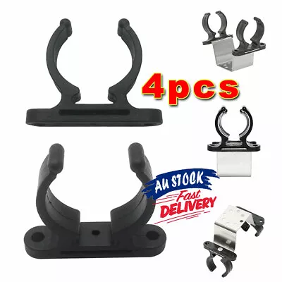 4pcs 38mm Oars Clips Black Multi Purpose Nylon Tube Holder Paddles Gaffs • $12.49