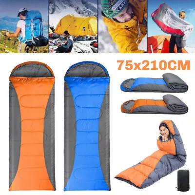 3 Season Single Sleeping Bags Rectangular Envelope Sleeping Bags Adult Wearable • £18.99